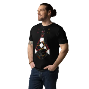 16-human-design-bodygraph-t-shirt-black-front